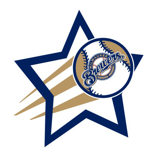 Milwaukee Brewers Baseball Goal Star logo iron on paper